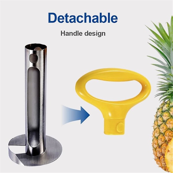 Ananas Kutter Kjernefjerner Rustfritt Stål Skreller Slicer Kjernefjerner Håndholdt Enkelt Kjøkkenverktøy Gadgets