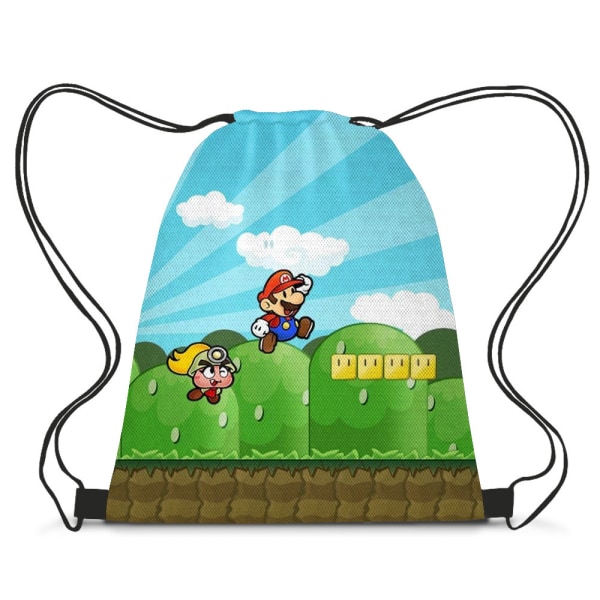 Sportsoppbevaring polyesterduk Mario-snøringslommer Fasjonable snøringlommer J