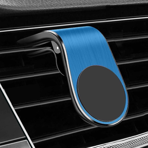 Helt nytt magnetiskt biltelefonstöd, luftuttagsklämma, mobiltelefonsupport, Fiat 5,500c 2012 500x 500lll Abarth 695, biltillbehör Cs No Logo-Blue