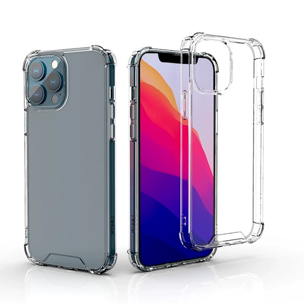iPhone 12 Kuori - Erittäin Iskunkestävä ja Kestävä Läpinäkyvä