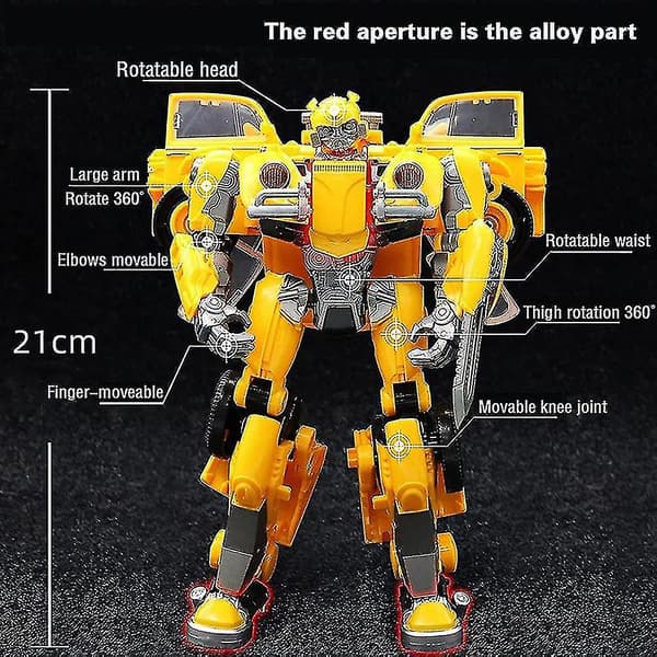 Deformerade Bilrobotleksaker, bumblebee Deformationsbilmodell Barnleksaker Legering Deformationsleksaker Present till Barn