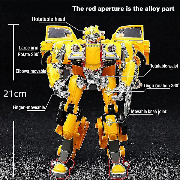 Deformerede Bil Robot Legetøj, Bumblebee Deformations Bilmodel Børnelegetøj Legering Deformations Legetøj Gave Til Børn