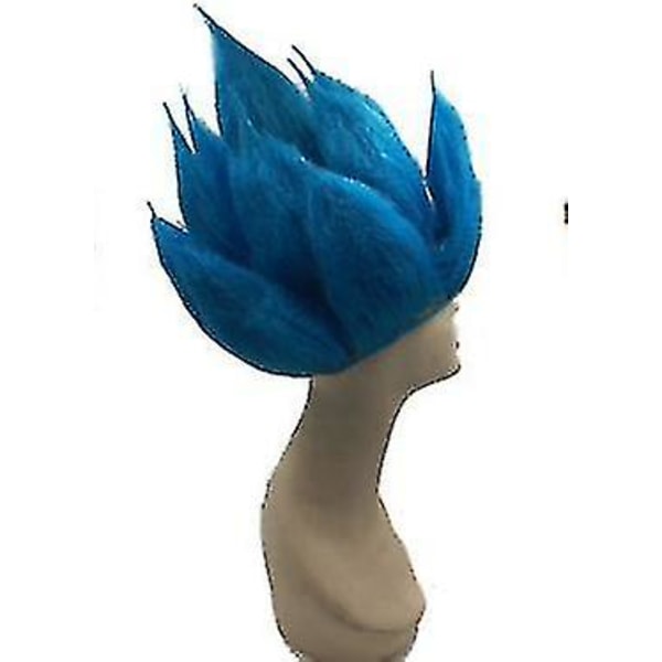 Joulupukki Lasten Aikuisten Puvut Son Goku Cosplay Puku Anime Supersankarit Hyppypuku Musta Hiukset Puku Pukeutua wig blue 180 height170*180cm *Goku