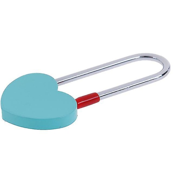 Gaveønske lås farve enkelt hjertelås sød mini elskede lås hængelås lille lås kreativ blå