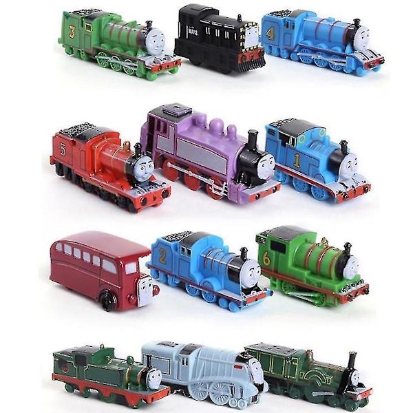12 stk. mini Thomas tog legetøj til børn 2-5 cm