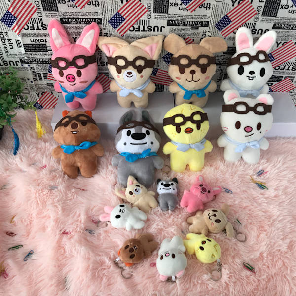 20 cm Skzoo Stray Kids plys bamse til børn white rabbit