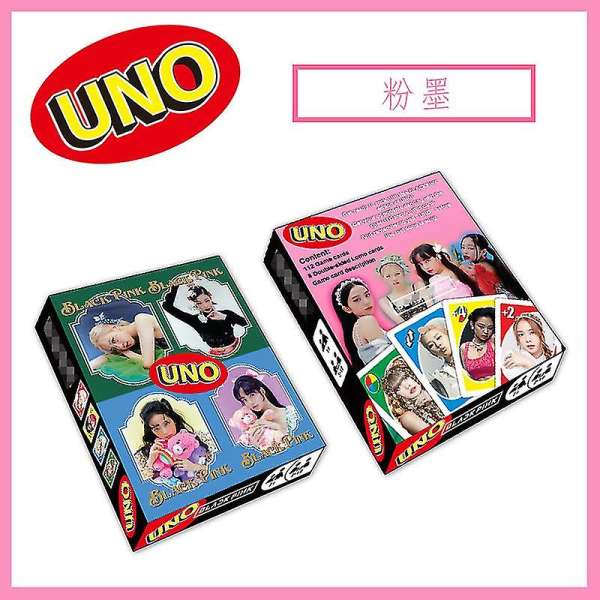 Boosterkpop Fotokort Uno Blackpink Brädspel Nytt album Rosa Lomo Kort Vykort Fotokort Koreanskt mode Flickor Poster Fans Present