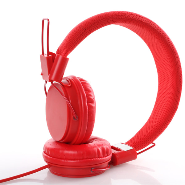 Ep05 Trådbunden Hörlur Hög Fidelitet Brusreducering Fällbar 3,5 mm Stereo Gaming Headset För Dator - FÄRG: Röd rose red