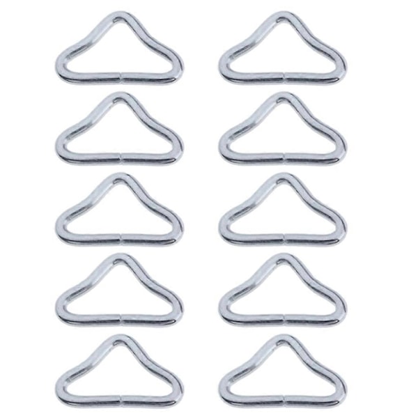 10 stk. Metall Triangelringer Spenne V-Ringer for Reparasjon av Trampolinedeler