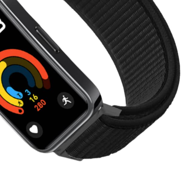 Nylon urrem til Huawei Band 8/9 Sort