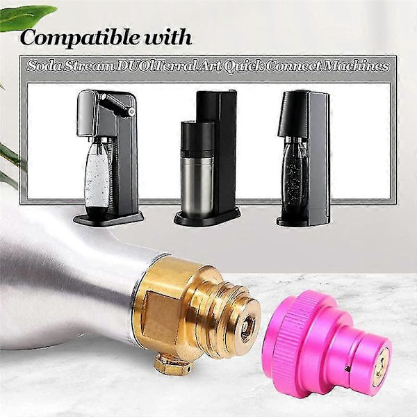 CO2 Snabbadapter för Duo-Quick Connect QC, Art och Terra, Ersättning för CO2-cylinder TR21-4 Hantråd Tillbehör