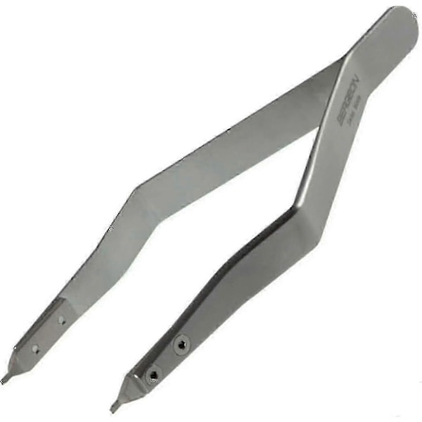 Bergeon 7825 Metallarmband Spänne Tång Fjäderstift Korn Tång Rostfritt Stål Ergonomiskt Urmakarverktyg, Silver