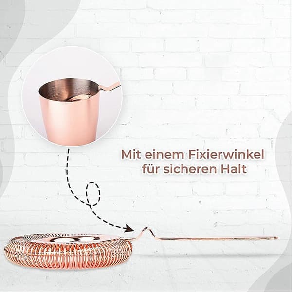 Cocktail Strainer Passer Shakers Bar Tilbehør Sølv