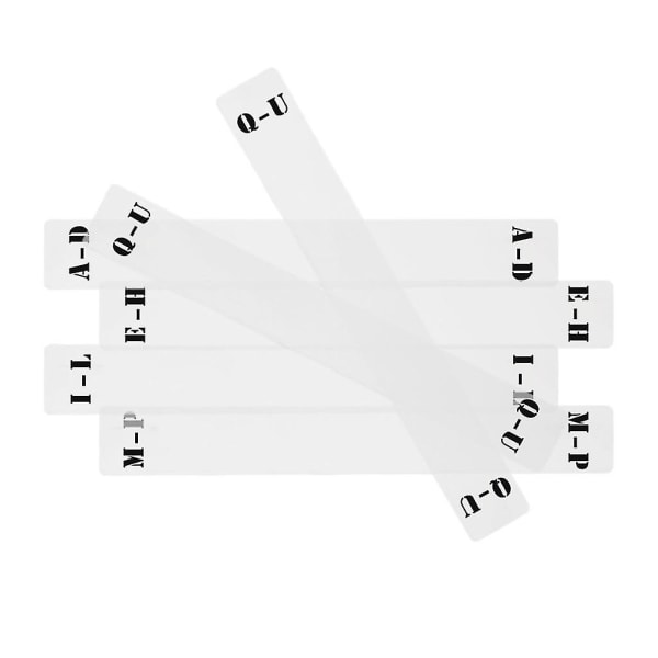 Lp skivavdelare kort med svart alfabet bokstäver kategori etikett kort