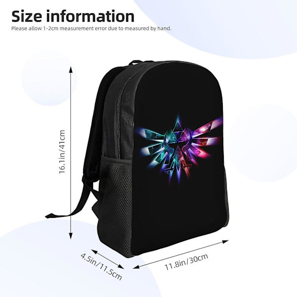 c50 The Legend Of Zelda Logo Ryggsäck Lätt Basic Unisex Daglig Ryggsäck Skola Ryggsäck Väska Resväska För Vuxna Tonåringar Barn deat50