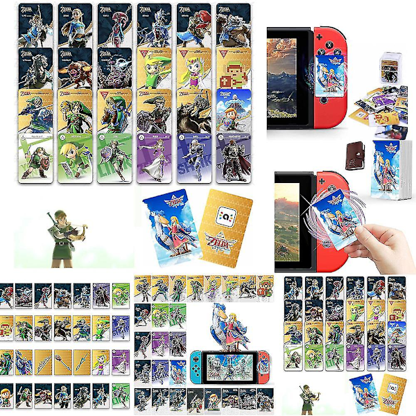 25/28 st Mini The Legend Of Zelda Breath Of The Wild Amiibo NFC-kort för Nintendo Switch