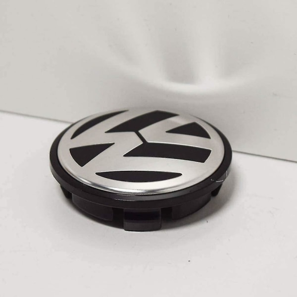 Fælge Center Kappe Satin Sort Høj Krom 65mm - 2 Pak