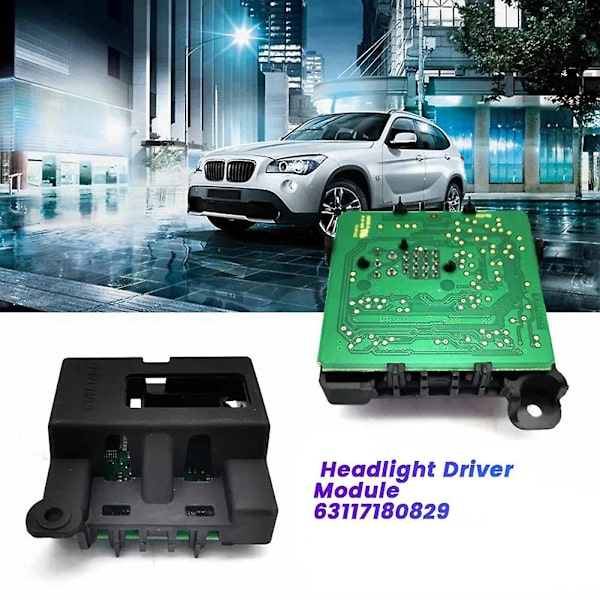 Bil Adaptivt Frontlys Drivermodul Kontrollenhet 63117180829 for X1 1-serie E81 E87 E82 E84 E88 2006-2013