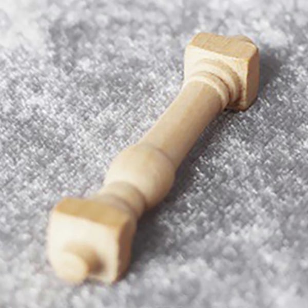 12 stk. DIY Spindler Balustre Træ Miniature 1/12 Skala Trappe Gelænder Dekoration Legetøj