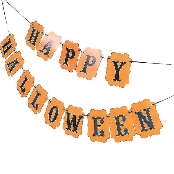 3 stk. Halloween hængende flag til Halloween dekorationer