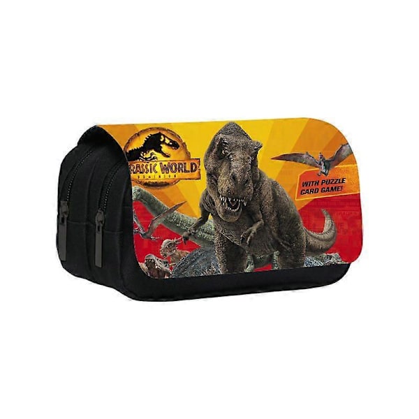 a555 Jurassic World 3 Dobbelt Penalhus Studenter Penalhus Jurassic World papirvare etui clo555