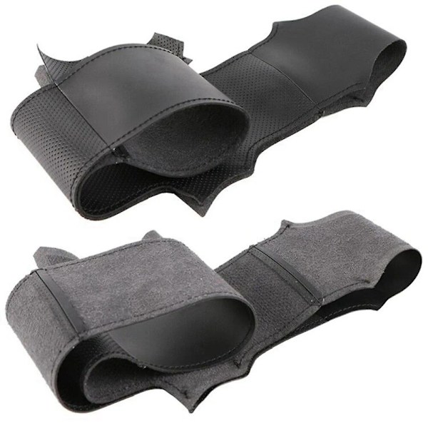 DIY Anpassade Handsydda Svarta Konstläder Rattöverdrag för Peugeot 206 1998-2005 206 SW 2003-2005 206