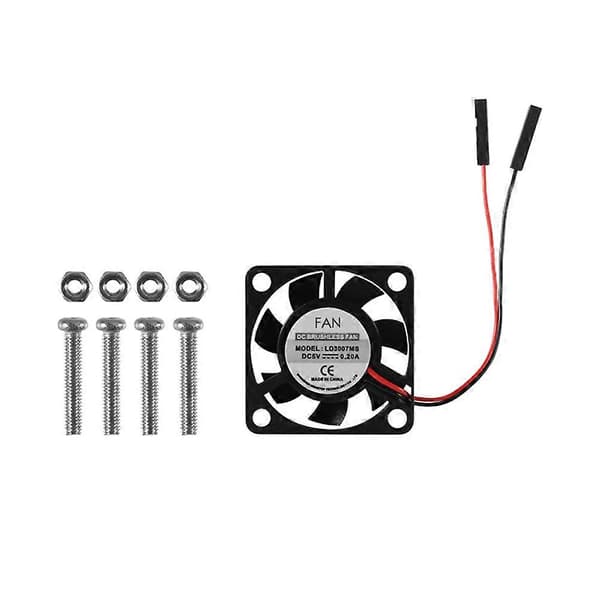 4 stk. Børsteløs CPU Kjølevifte Kjøleribbe Radiator 3.3V 5V for Raspberry Pi4 Pi3 B+, Pi 3, Pi 2