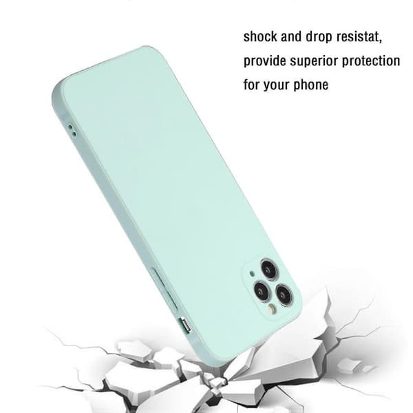 For iPhone 11 Pro Rett Kant Ensfarget TPU Støtsikkert Deksel