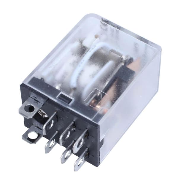 JQX-13F LY2 DC 12V Spolrelä med 8 stift, DPDT, Grön LED