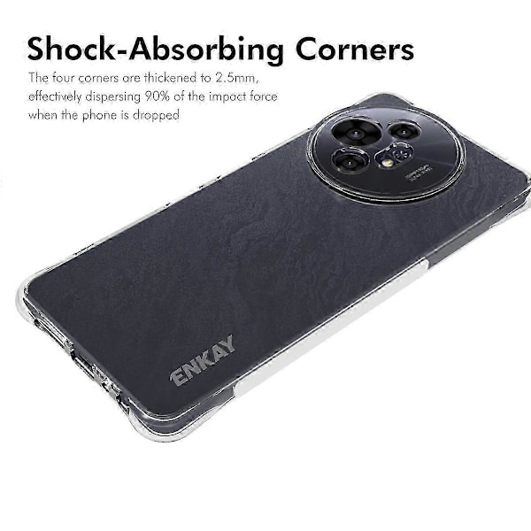 ENKAY HAT PRINCE Transparent TPU-fodral för TCL 50 Pro NxtPaper 5G/TCL 50 NxtPaper 5G