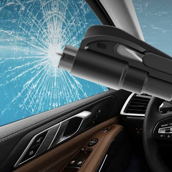Kotelo, lasinrikkoja, turvavyöleikkuri, kätevä ja nopea autoon (sininen)