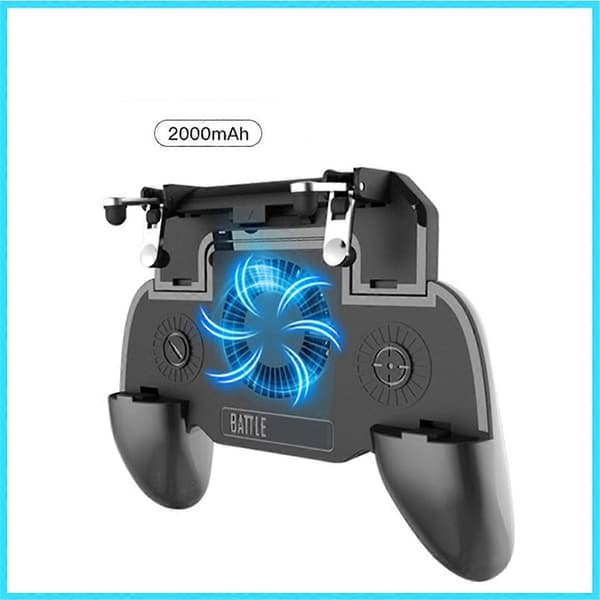 Mobil Gaming Controller med Køleventilator til Trigger Joystick Gamepad til Smartphone