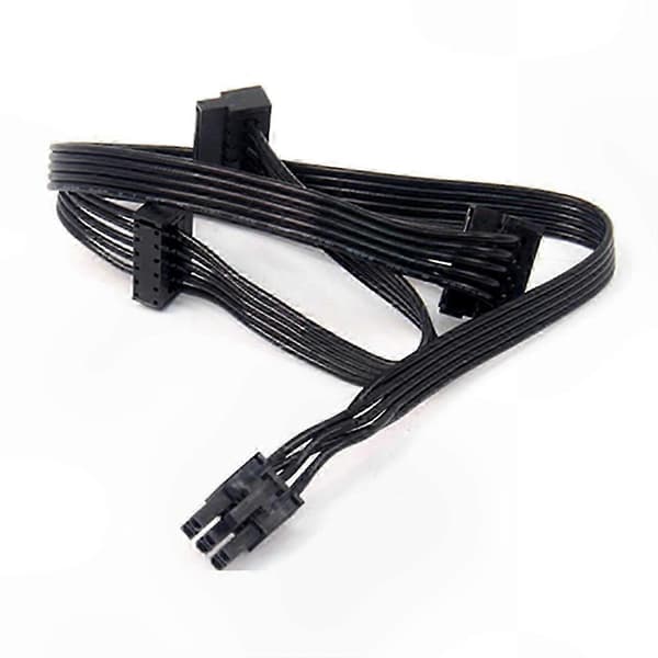 PCI Express 6-Pin til 3 SATA SSD Strømkabel Adapter til GPU