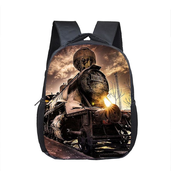 16 Inch Steam Locomotive / Train Toddler Backpack Children School Bags Boys Girls Kindergarten Bag Kids School Backpacks Gift