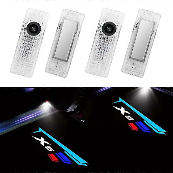 2 stk./sæt Bildør Velkomstlys LED til E53 E70 F15 G05 X5 Logo HD Projektor Skyggelampe Logo Auto Udvendigt Tilbehør