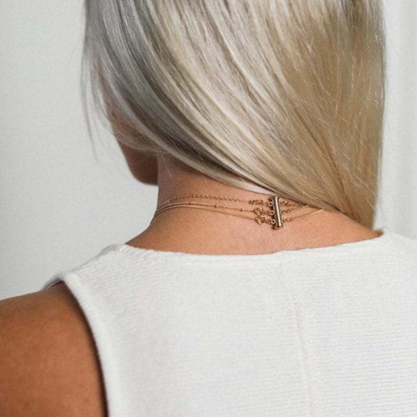 2-pack flätad halsband detangler untangling lager halsband spänne je E