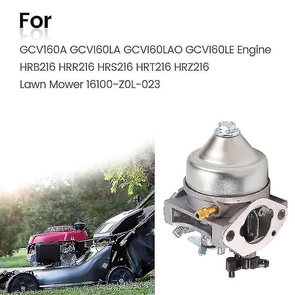 Honda GCV160a -moottorin kaasutin 16100-z0l-853 ruohonleikkuri