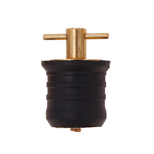 T-Handtag Båtbottenplugg Twist -Vrid Mässing Stålhandtag Båttillbehör Marin Gummipluggar 32mm