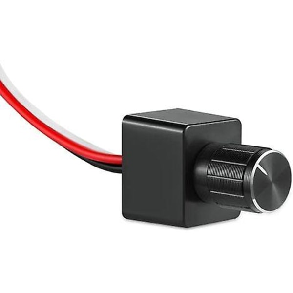 LED Dimmer Switch 12V DC PWM Dimmer Justerbar Controller til Autocamper Båd Trailer Van, til Dæmpbar LED Lys, Halogen, Glødepære, Enkeltfarvet