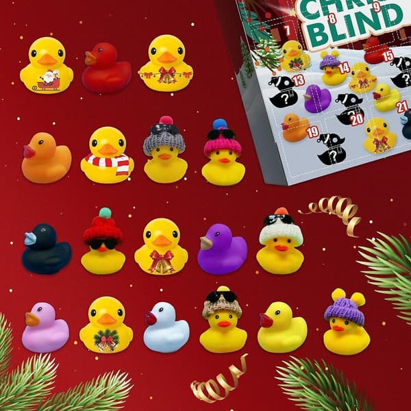 2023 Julkalender Blind Box Barn Present 24 Galler Gummianka -C27