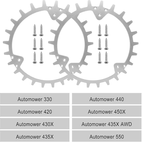 2024 Kuvasta paljastuu ruostumattomasta teräksestä valmistettu robottiruohonleikkurin piikki Husqvarn Automower 330 420 430X 435X 440 450X 435X AWD 550 - Vetokyvyn parantaminen