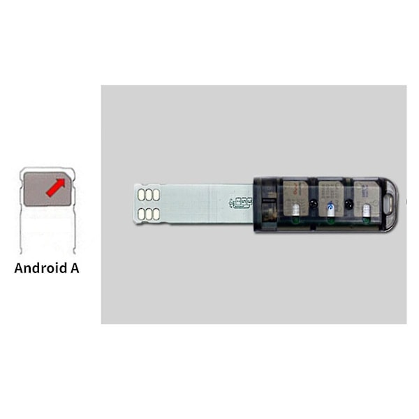 6 Slot Adapter Mini Sim Med Oberoende S För Android