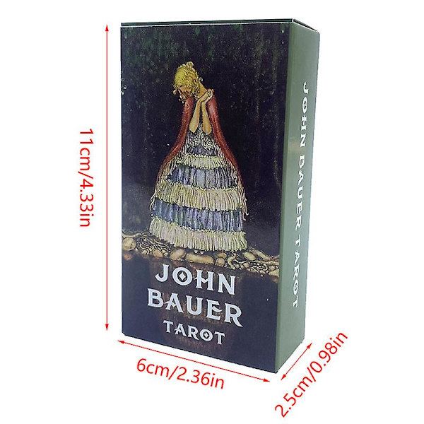 John Bauer Tarotkort Prognos Spådom Divination Deck Familjespel Brädspel Pusselspel för att stärka vänskapen
