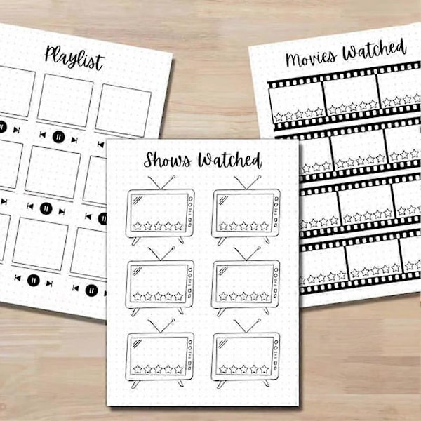 Bullet Journal-stil Årlige Sporingsideer Interaktiv Morsom Sporingsnotatbok for Planlegger