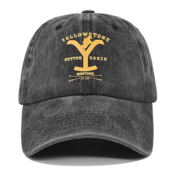 Europeisk og amerikansk Y-trykt baseballcaps YELLOWSTONE brodert caps vasket og gjort gammel buet brem caps Yellowstone caps
