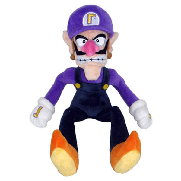 Super Mario All-Stars 1422 Waluigi Plyschleksak, 12,5 tum, Flerfärgad