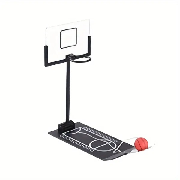 Desktop Basketball Office Desktop Legetøj， Kreativ dekompression sammenfoldelig opbevaring og bærbart festlegetøj black