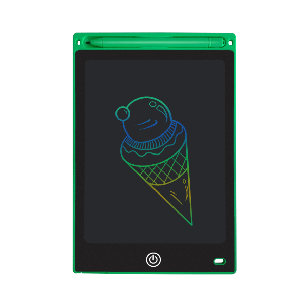 Digital skisseblokk for barn - praktisk LCD-skjerm, 8,5-tommers nettbrett + penn，grønn