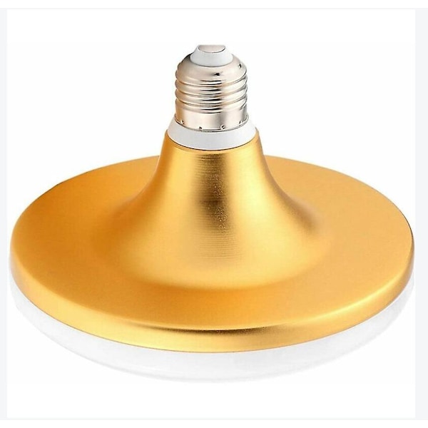 LED pære E27 E27 UFO 20W høj effekt flad lampe Egnet til fabrik, garage, (størrelse: varm hvid) 12*9cm