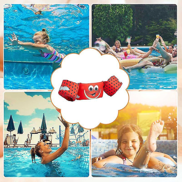 Safety Life Vest Children's Swim Puddle Jumper Arm Rings Vest Watermelon